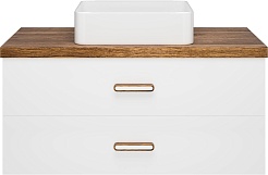 Brevita Тумба под раковину Krona 100 белая – фотография-1